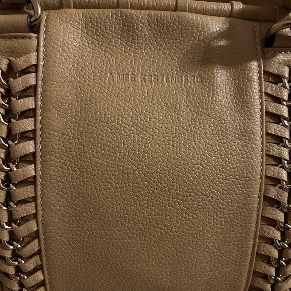 Aimee kestenberg leather medium satchel camel/mustard, yellow gold hardware. - Picture 5 of 13
